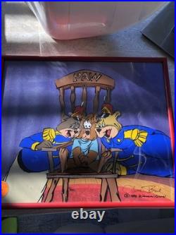 Chuck Jones Bear For Punishment Hand Signed painted Looney Tunes cel COA