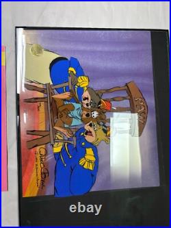 Chuck Jones Bear For Punishment Hand Signed painted Looney Tunes cel COA