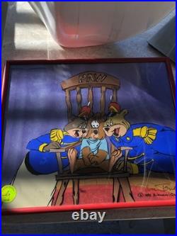 Chuck Jones Bear For Punishment Hand Signed painted Looney Tunes cel COA