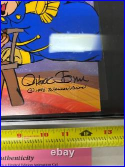 Chuck Jones Bear For Punishment Hand Signed painted Looney Tunes cel COA