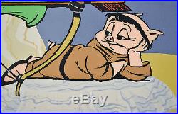 Chuck Jones Bow And Error Signed Animated Cel #204/500 Coa Daffy Duck/porky Pig