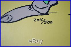 Chuck Jones Bow And Error Signed Animated Cel #204/500 Coa Daffy Duck/porky Pig