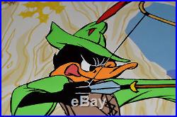 Chuck Jones Bow And Error Signed Animated Cel #435/500 Coa Daffy Duck/porky Pig