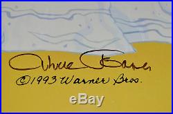 Chuck Jones Bow And Error Signed Animated Cel #435/500 Coa Daffy Duck/porky Pig