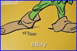 Chuck Jones Bow And Error Signed Animated Cel #437/500 Coa Daffy Duck/porky Pig