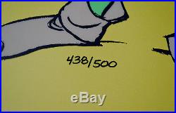 Chuck Jones Bow And Error Signed Animated Cel #438/500 Coa Daffy Duck/porky Pig
