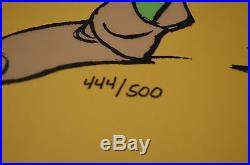 Chuck Jones Bow And Error Signed Animated Cel #444/500 Coa Daffy Duck/porky Pig