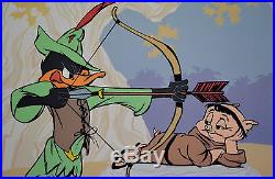Chuck Jones Bow And Error Signed Animated Cel #452/500 Coa Daffy Duck/porky Pig