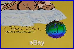 Chuck Jones Bow And Error Signed Animated Cel #466/500 Coa Daffy Duck/porky Pig
