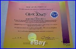 Chuck Jones Bow And Error Signed Animated Cel #487/500 Coa Daffy Duck/porky Pig
