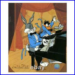 Chuck Jones Bugs And Daffy In Concert Hand Signed