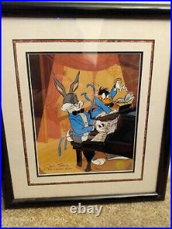 Chuck Jones Bugs And Daffy In Concert Hand Signed Animation Cel Framed 71/500