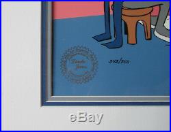 Chuck Jones Bugs And Mirror Le Cel Signed By Chuck Jones 1990 Framed Coa