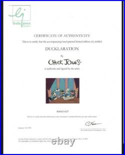 Chuck Jones, Bugs Bunny 1990 Signed & Framed Animation cel Limited Edition