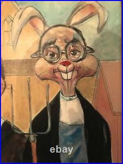 Chuck Jones Bugs Bunny Animation Art Giclee Two Gray Hares Signed COA