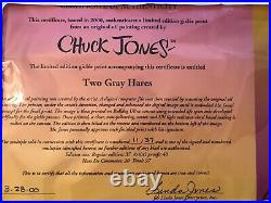 Chuck Jones Bugs Bunny Animation Art Giclee Two Gray Hares Signed COA