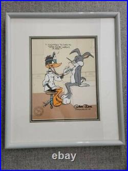 Chuck Jones Bugs Bunny Daffy Duck Limited Edition Animation Cell Signed 1988