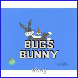 Chuck Jones Bugs Bunny Hand Signed Hand Painted Limited Edition Sericel