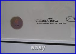 Chuck Jones Bugs Bunny Production Cel & Production Pencil Drawing signed, 1/1