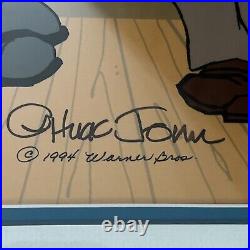 Chuck Jones Bugs Bunny Two Pair Hare 1994 Framed Signed Limited Edition Cel #