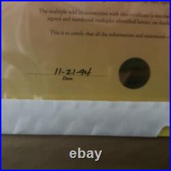 Chuck Jones Bugs Bunny Two Pair Hare 1994 Framed Signed Limited Edition Cel #