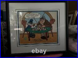 Chuck Jones Bugs Bunny Two Pair Hare 1994 Framed Signed Limited Edition Cel #