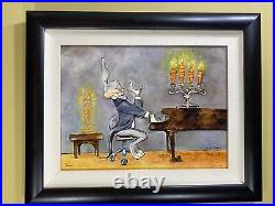 Chuck Jones Bugs Bunny at the piano Giclee On Canvas Certificate of Authenticity