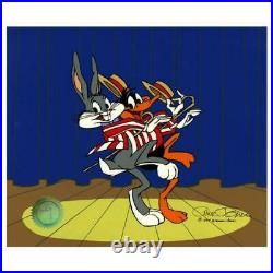 Chuck Jones Bugs Daffy Curtain Call Hand Signed, Painted Limited Edition Sericel