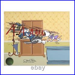 Chuck Jones Bugs Doctor Say Ah! Hand Signed Hand Painted Ltd Ed Sericel Diptych