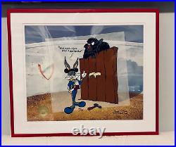 Chuck Jones Bugs and Gulli-bull Signed Cel Setup, Custom Framed