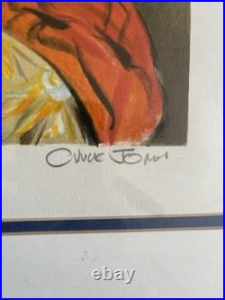 Chuck Jones Bunny Prince Charles Signed Numbered Print, Matted & Framed RARE
