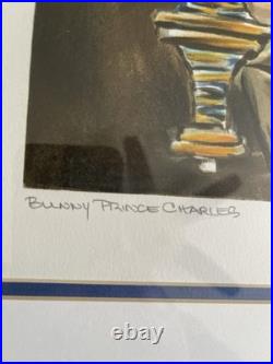 Chuck Jones Bunny Prince Charles Signed Numbered Print, Matted & Framed RARE