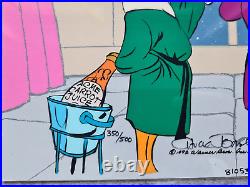 Chuck Jones CHEERS! Hand Grinded CEL from 1992 Bugs Bunny Daffy Duck Lim. Handsign
