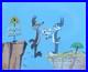 Chuck Jones COYOTE CROSSING Bugs Bunny Hand Signed painted Looney Tunes cel COA