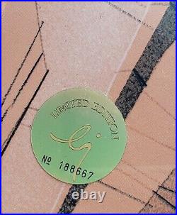 Chuck Jones COYOTE CROSSING Hand Painted LE Sericel Wile E. Coyote Bugs Bunny