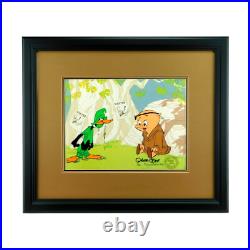 Chuck Jones Cel Signed Daffy Duck Porky Pig Limited Art Looney Tunes Robin Hood