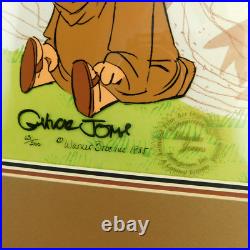 Chuck Jones Cel Signed Daffy Duck Porky Pig Limited Art Looney Tunes Robin Hood