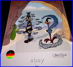 Chuck Jones Cel Signed Road Runner Coyote Turnabout Is Fair Play Artist Proof