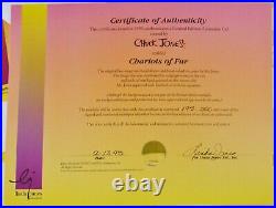 Chuck Jones Chariots of Fur Coyote Hand Signed painted Looney Tunes cel COA