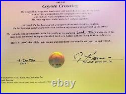 Chuck Jones, Coyote Crossing LTD ED. HAND SIGNED Sericel WITH COA 204/750