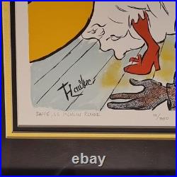 Chuck Jones DAFFE, LE MOULON ROUGE framed lithograph #111/350 signed Chuck Jones