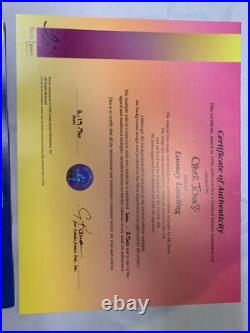 Chuck Jones DAFFY DUCK Looney Landing Hand Signed painted Looney Tunes cel COA