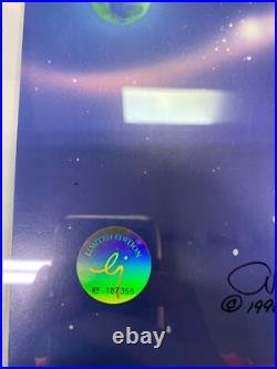 Chuck Jones DAFFY DUCK Looney Landing Hand Signed painted Looney Tunes cel COA