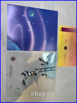 Chuck Jones DAFFY DUCK Looney Landing Hand Signed painted Looney Tunes cel COA