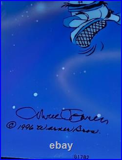 Chuck Jones DAFFY DUCK Looney Landing Hand Signed painted Looney Tunes cel COA