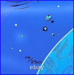 Chuck Jones DUFFY DUCK Looney Landing Hand Signed painted Looney Tunes cel COA