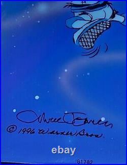 Chuck Jones DUFFY DUCK Looney Landing Hand Signed painted Looney Tunes cel COA