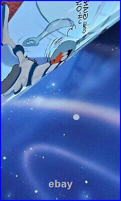 Chuck Jones DUFFY DUCK Looney Landing Hand Signed painted Looney Tunes cel COA