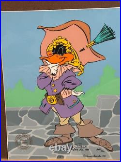 Chuck Jones Daffy Cavalier LE Hand-painted Cel, Signed, COA, 1988 340/500