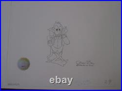 Chuck Jones Daffy Duck 1/1 signed Cel and Drawing Carnival of the Animals 1976